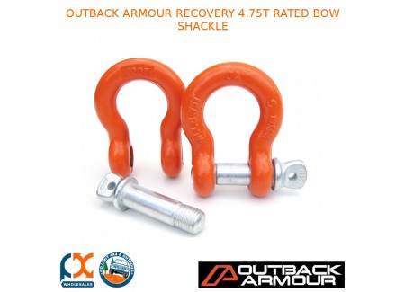 Outback Armour Recovery 4.75t Rated Bow Shackle